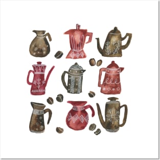 Coffee Pots Posters and Art